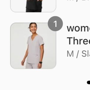 Figs! Medium “Slate” three pocket scrub top!